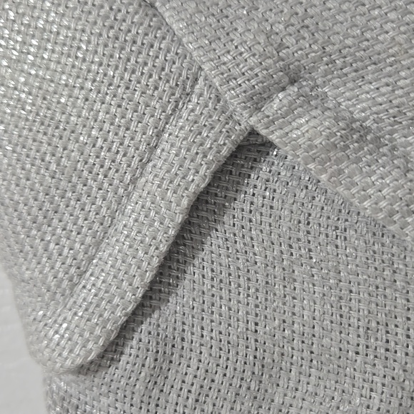 Michael Kors linen cropped light gray, silver three quarters sleeve pockets OP - Picture 4 of 8